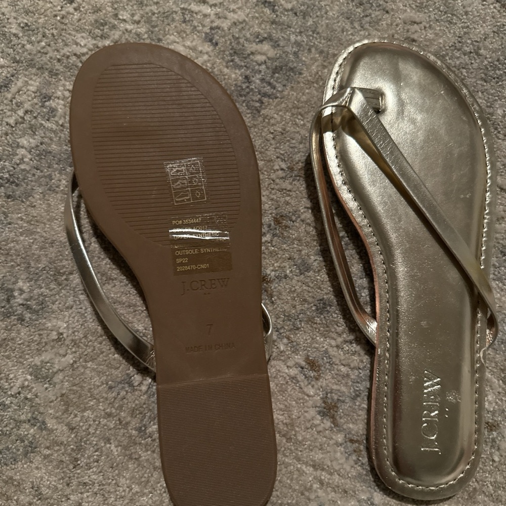 J. Crew Women's gold Sandals